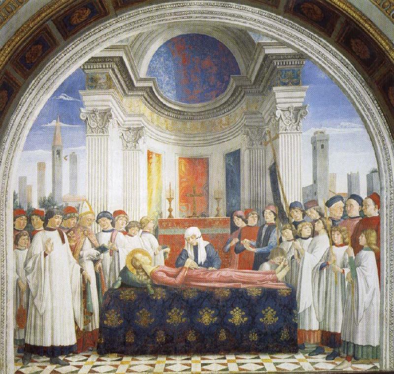GHIRLANDAIO, Domenico Entombment of St.Fina Spain oil painting art